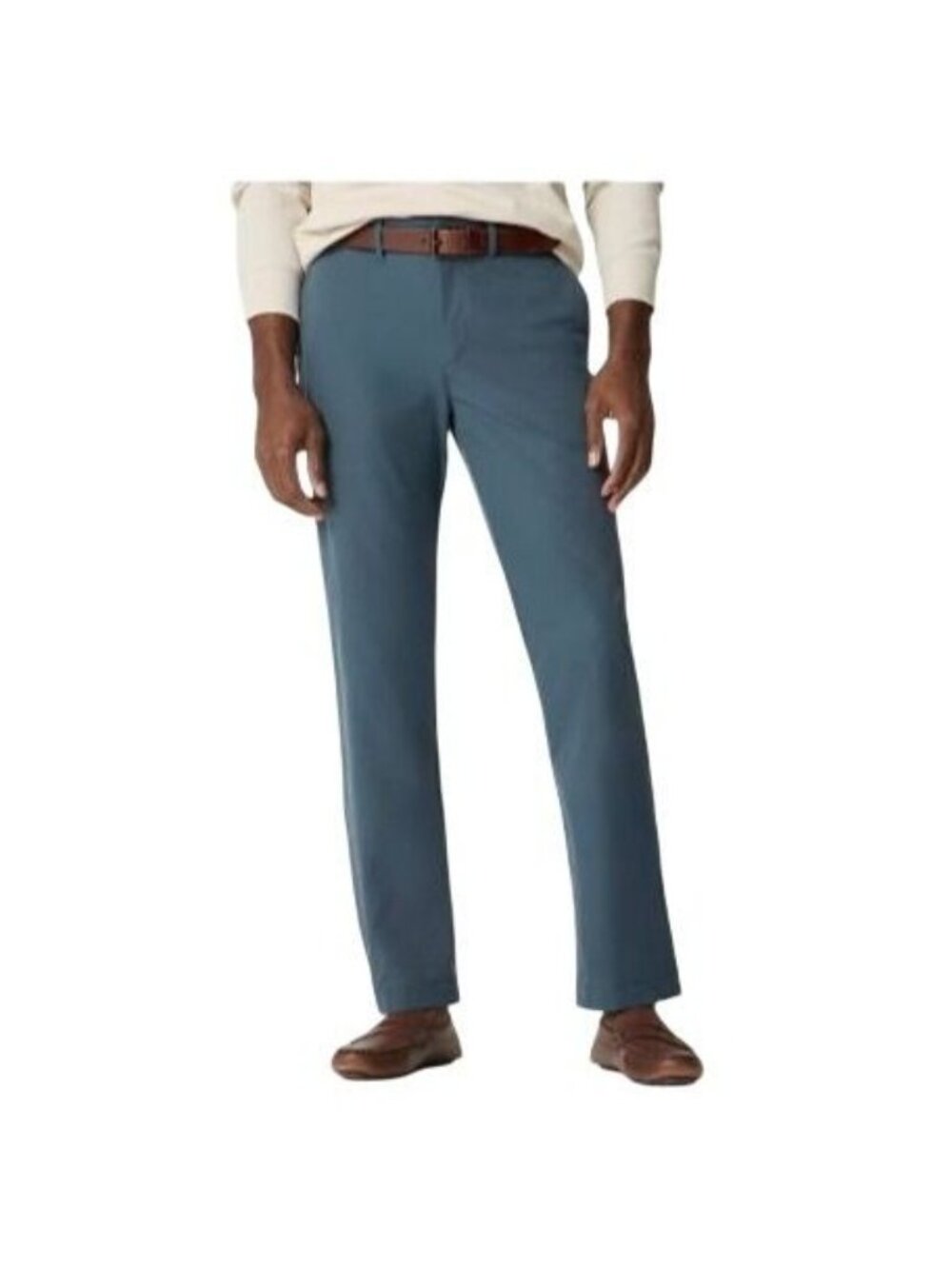J.Crew Factory Straight Tech Chino Pant 33x32 Pewter Grey Blue Lightweight Work